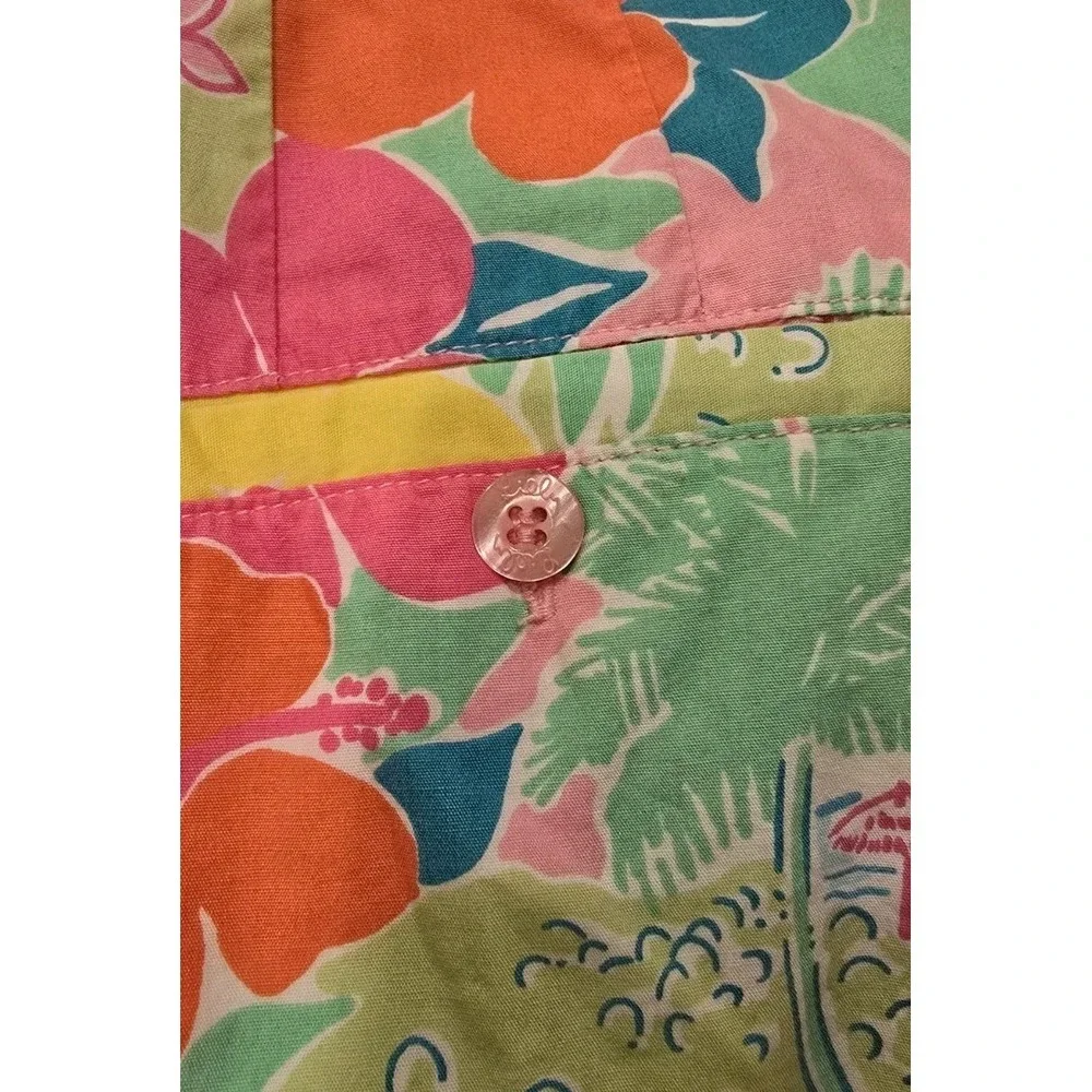 Lilly Pulitzer Lined Skirt‎ Women  Tropical Floral Print Preppy Y2K Skirt SZ 10